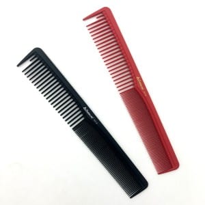 anti static red and black carbon fiber comb
