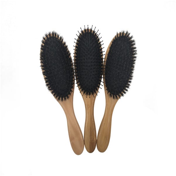 Fixed Competitive Price Hair Brush Boar Bristle, Top Wooden Cushion Hairbrush/ Oem Logo Wooden Hair Massage Boar Bristle Air Cushion Paddle Brush Featured Image