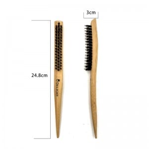 Hot sale Teasing Back Hair Brushes Wooden Slim Line Comb Hairbrush Extension Hairdressing Teasing Styling Tools