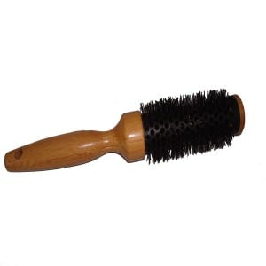 Discount wholesale Large Wooden Round Boar Bristle Hair Brush Rolling Salon Brush Curly And Straighten Hair Use