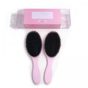Professional Custom Logo Boar Bristle Hair Brush