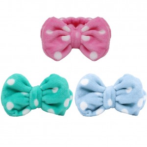 Korean Cute Plush Hairband Accessories Plush Solid Color Makeup Wash Face Hair Band For Women