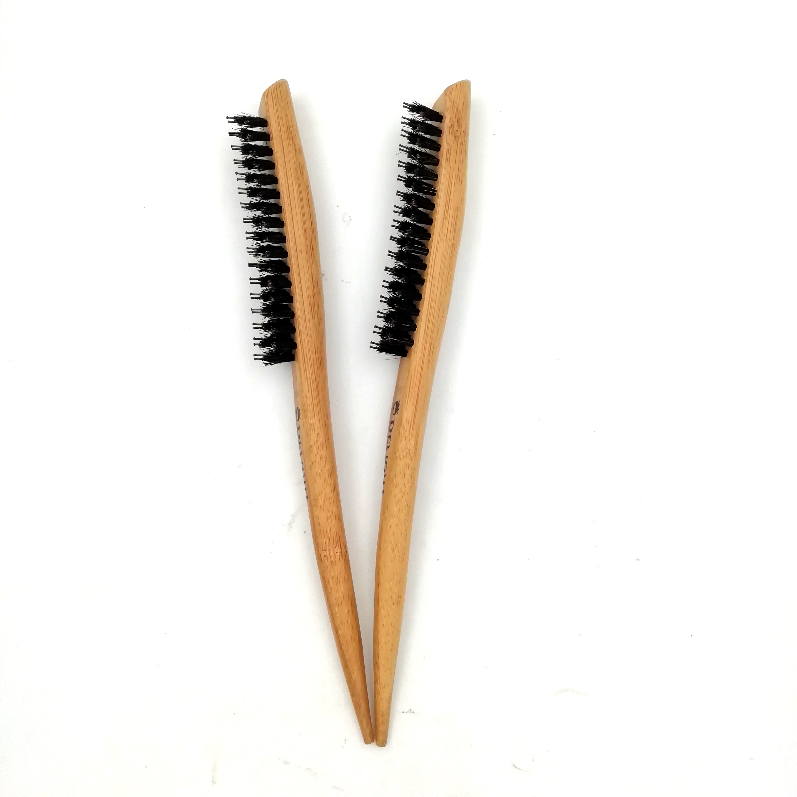 Hot sale Teasing Back Hair Brushes Wooden Slim Line Comb Hairbrush Extension Hairdressing Teasing Styling Tools Featured Image